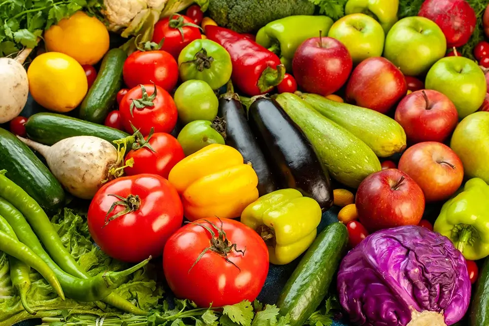 foto de verduras y frutas